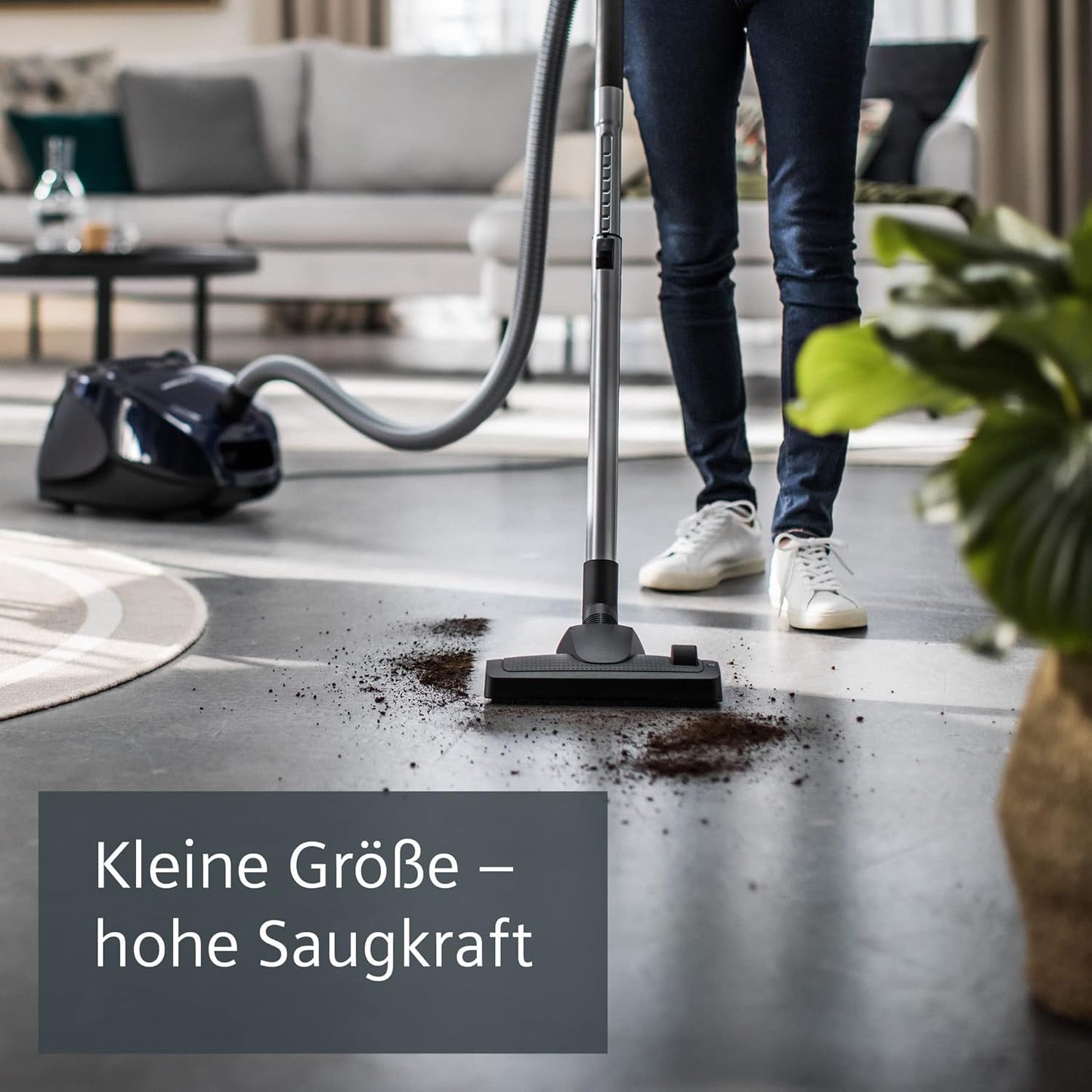 Staubsauger VS06B1110 mit Beutel, Moonlight Blue keine Parquet Düse