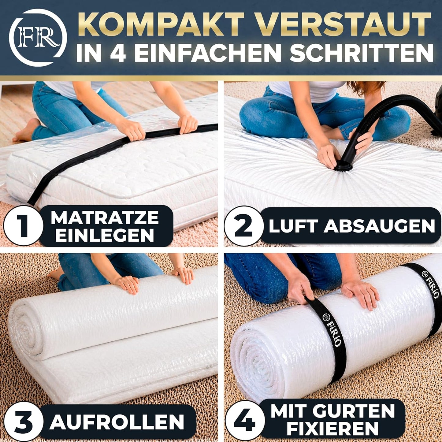 Vakuumbeutel für Matratzen, Matratze Small (bis 200x100cm)