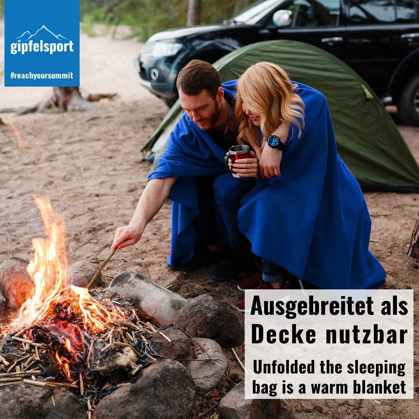 Deckenschlafsack, navy