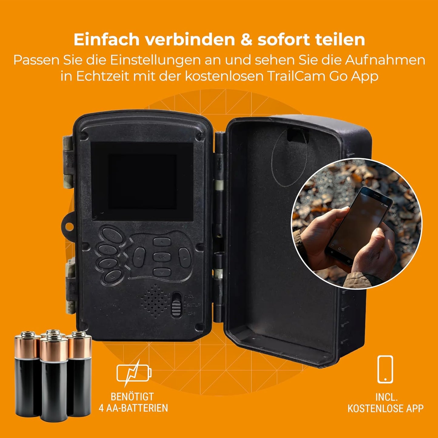 WCT-8026W Wildkamera mit Wi-Fi und 4K Video