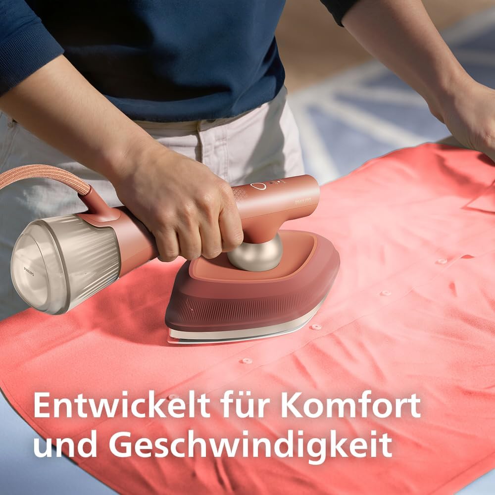 OneTurn 2in1 Bügeleisen und Steamer 1800 W, Stylemat Terracotta