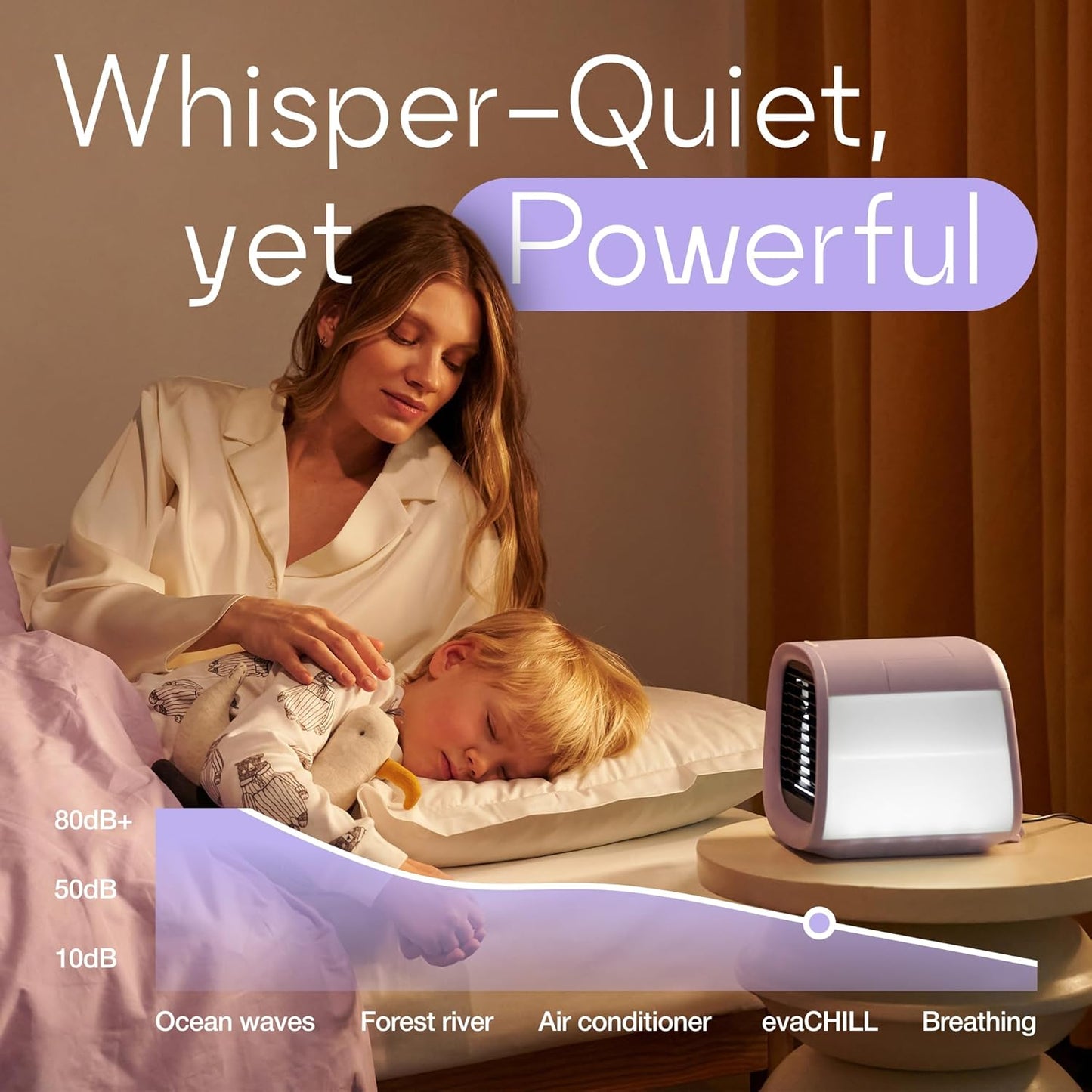 EvaCHILL 3-in-1-Kühlventilator, Lila