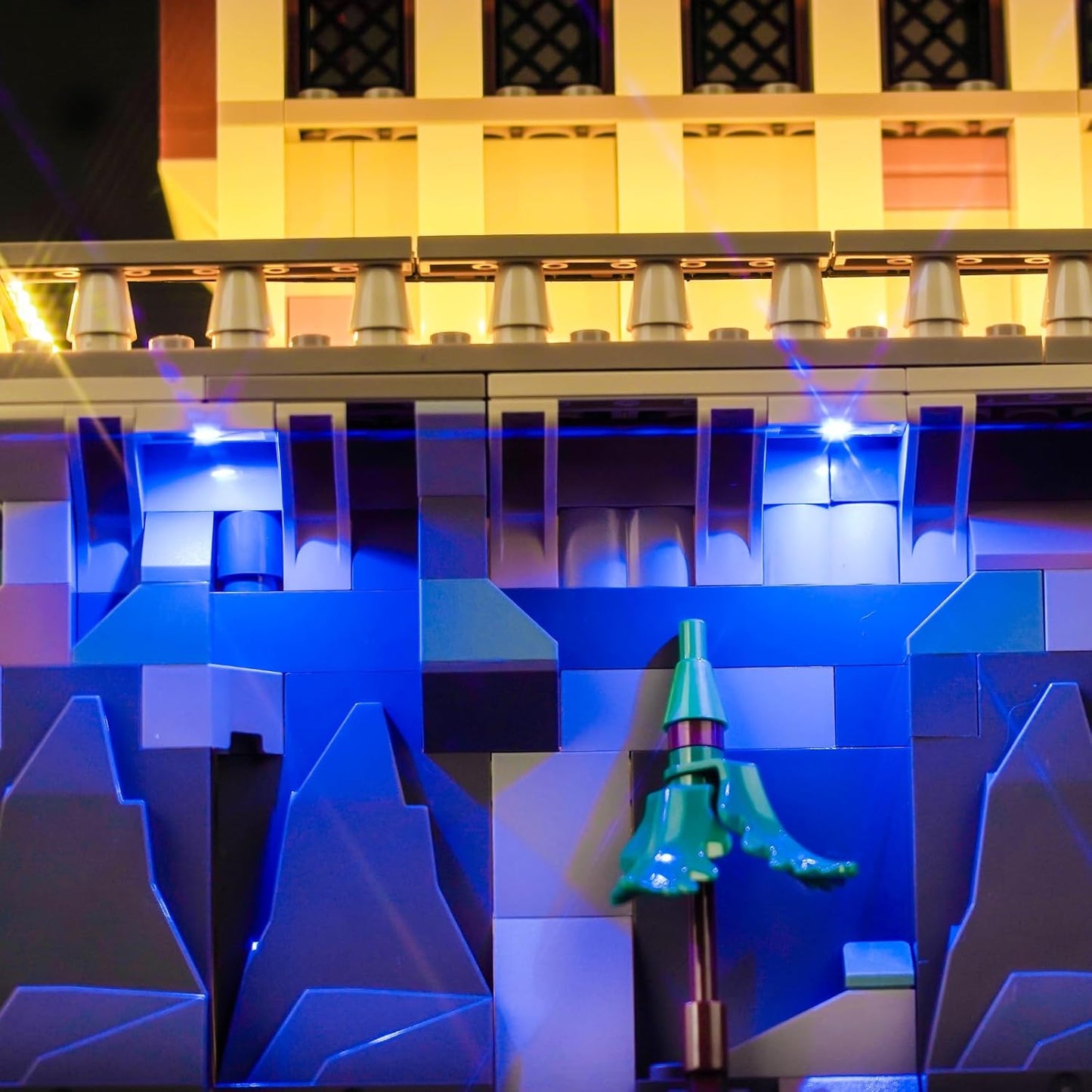 LED Licht Set für LEGO Schloss Hogwarts mit Schlossgelände (76419) inkl. Fernbedienung, 76435 The Great Hall Standard Version