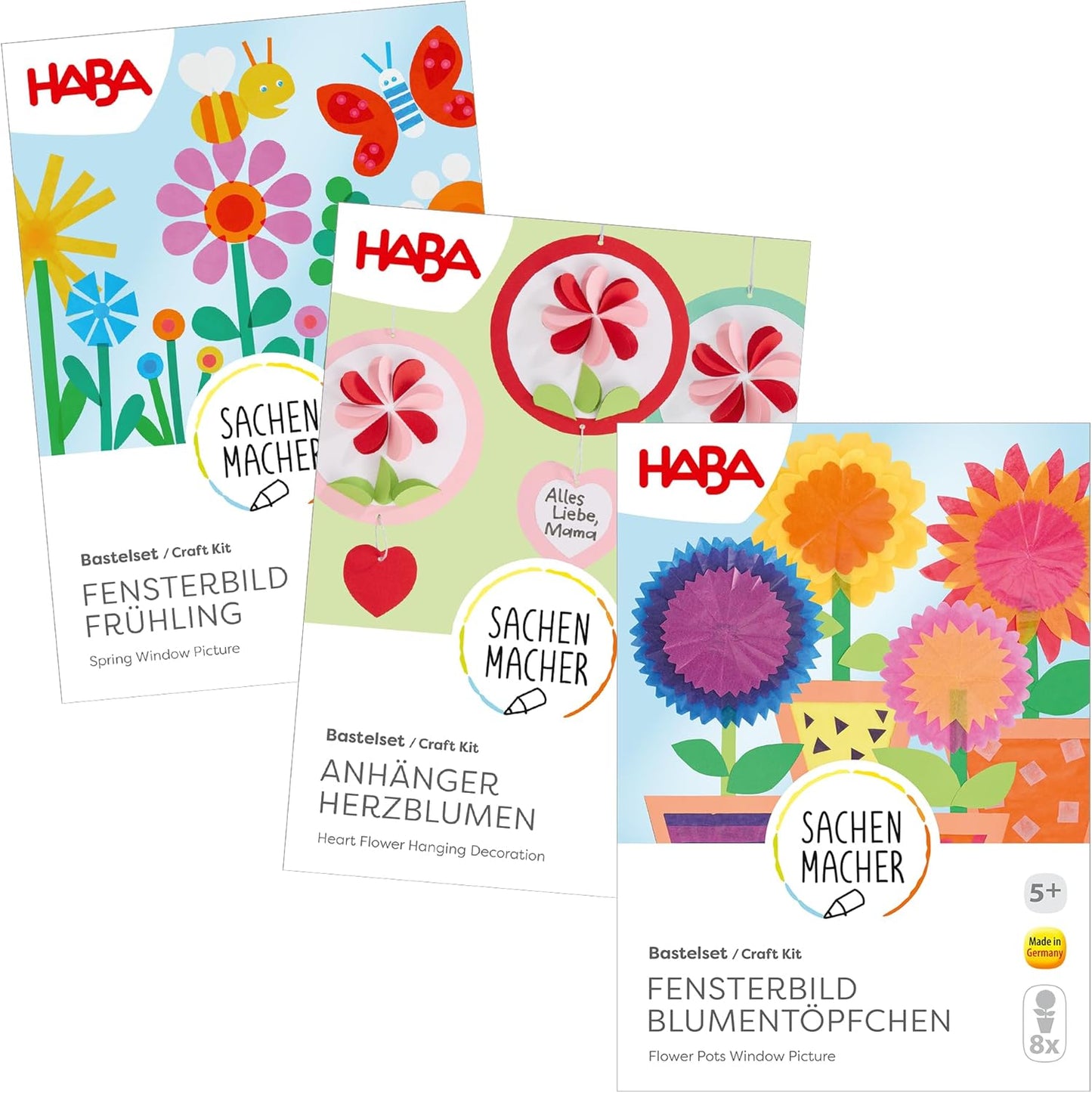 XXL Frühlings-Bastelset Fensterbilder & Mobiles