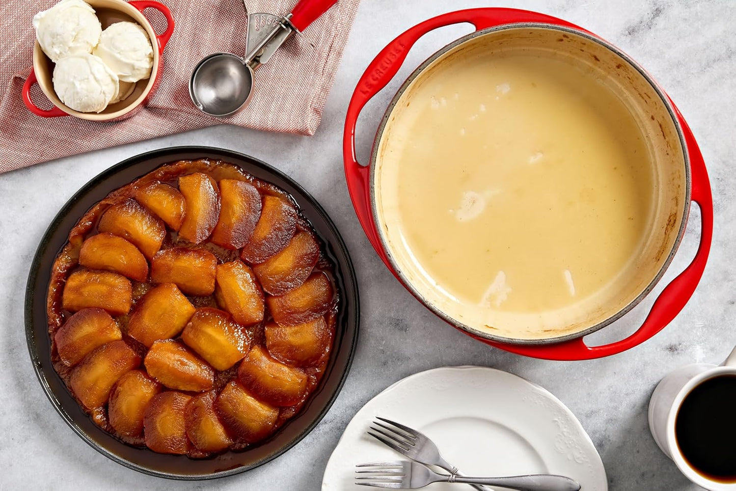Gusseisen Tatin-Backform, Ofenrot 25 cm