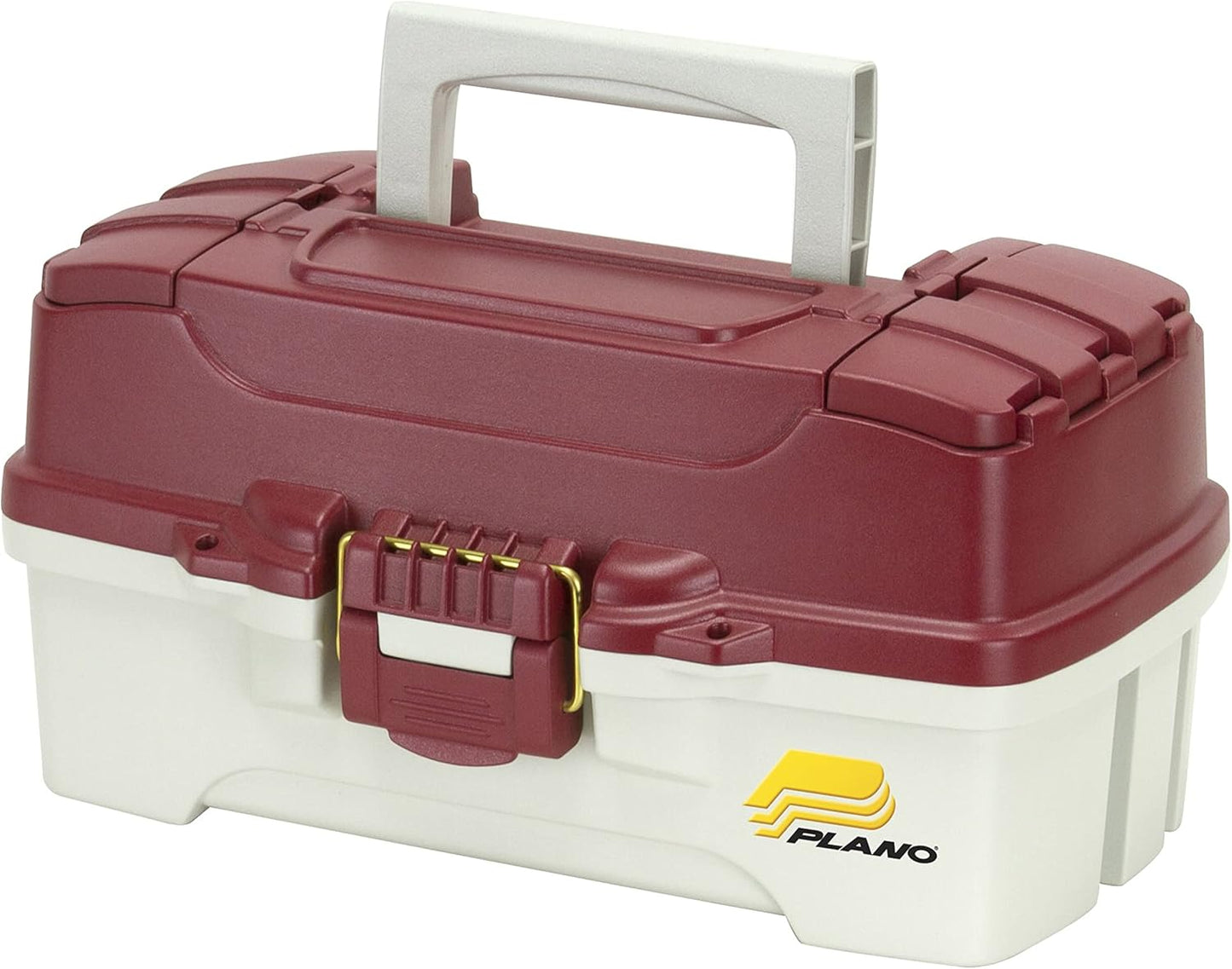 Angelbox (620106), Rot Metallic/Gebrochenes Weiss - 1 Tablett - Taschen & Boxen