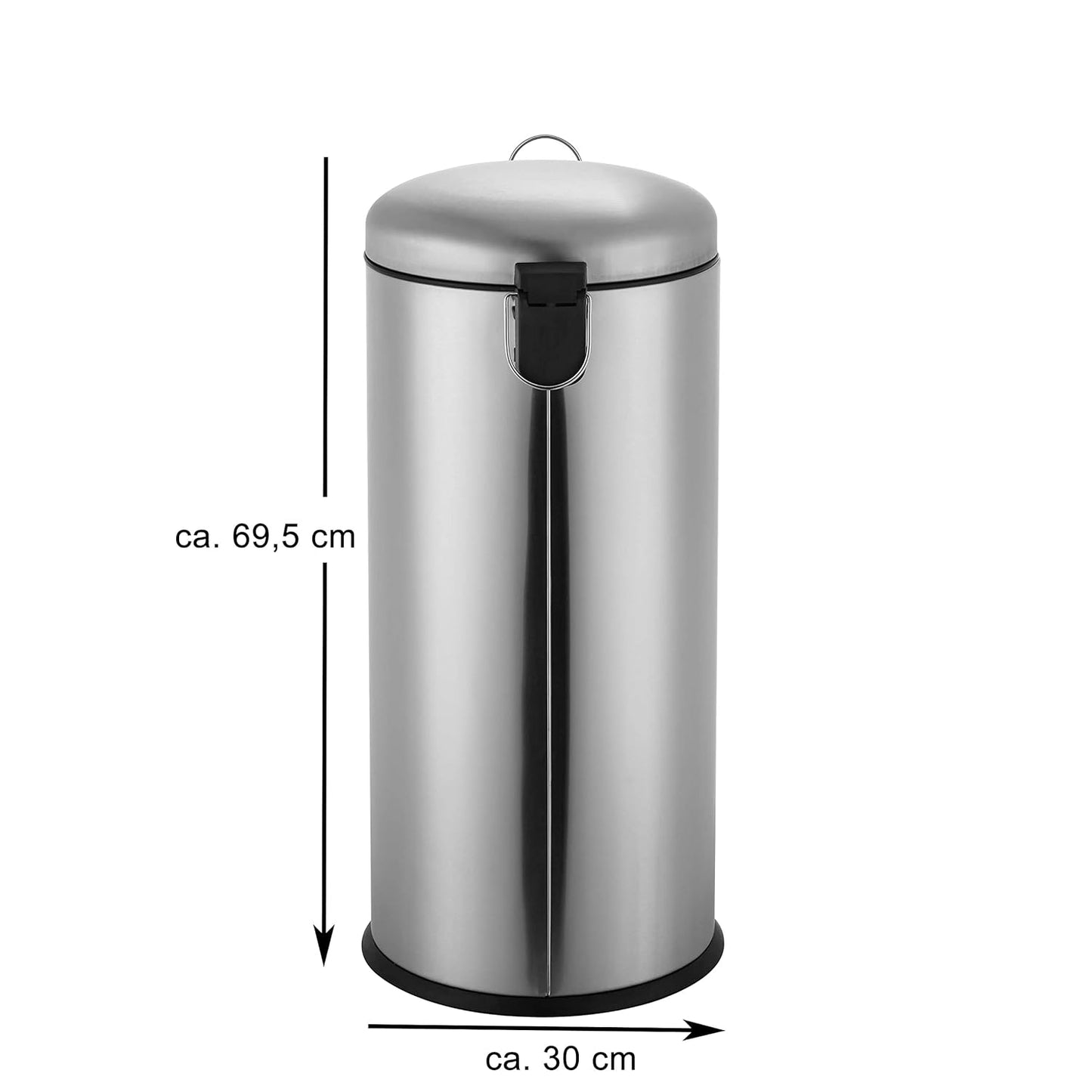 Treteimer mit Soft Closing, Chrom