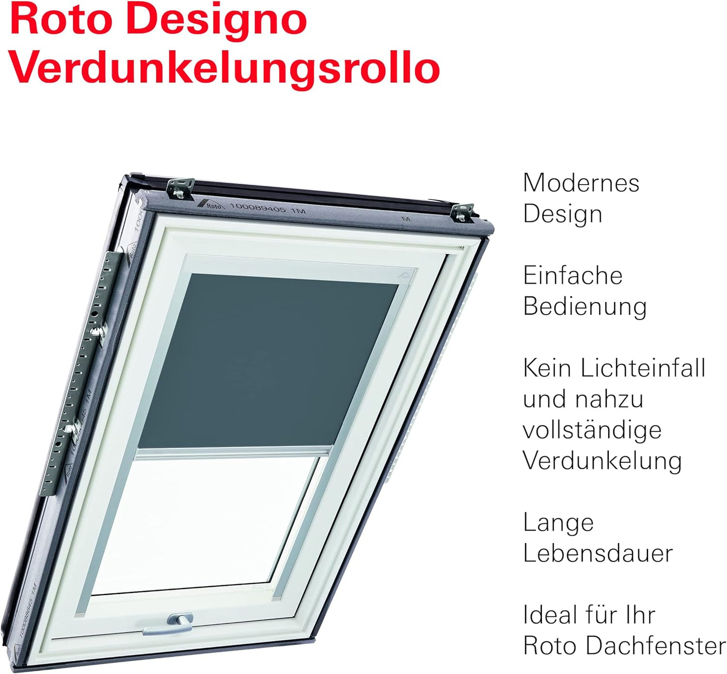 Verdunkelungsrollo für Dachfenster (114/098), Dunkelgrau, B98 x H 80cm