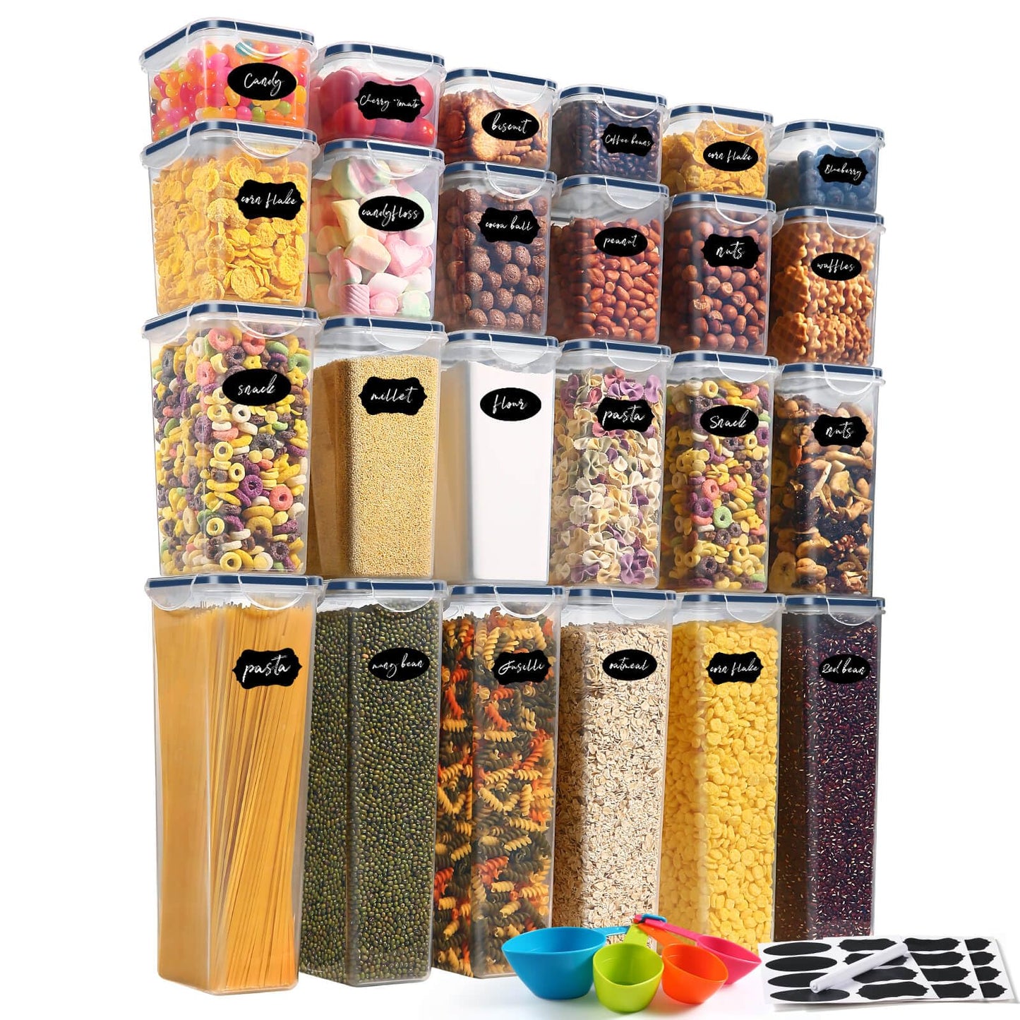24er-Set Vorratsdosen, YH1310-24PCS