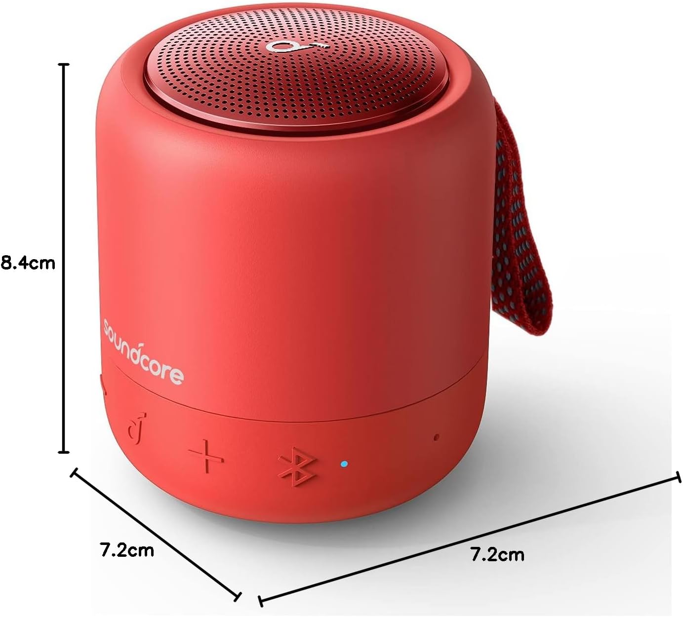 Anker Mini 3 - Bluetooth-Lautsprecher, red