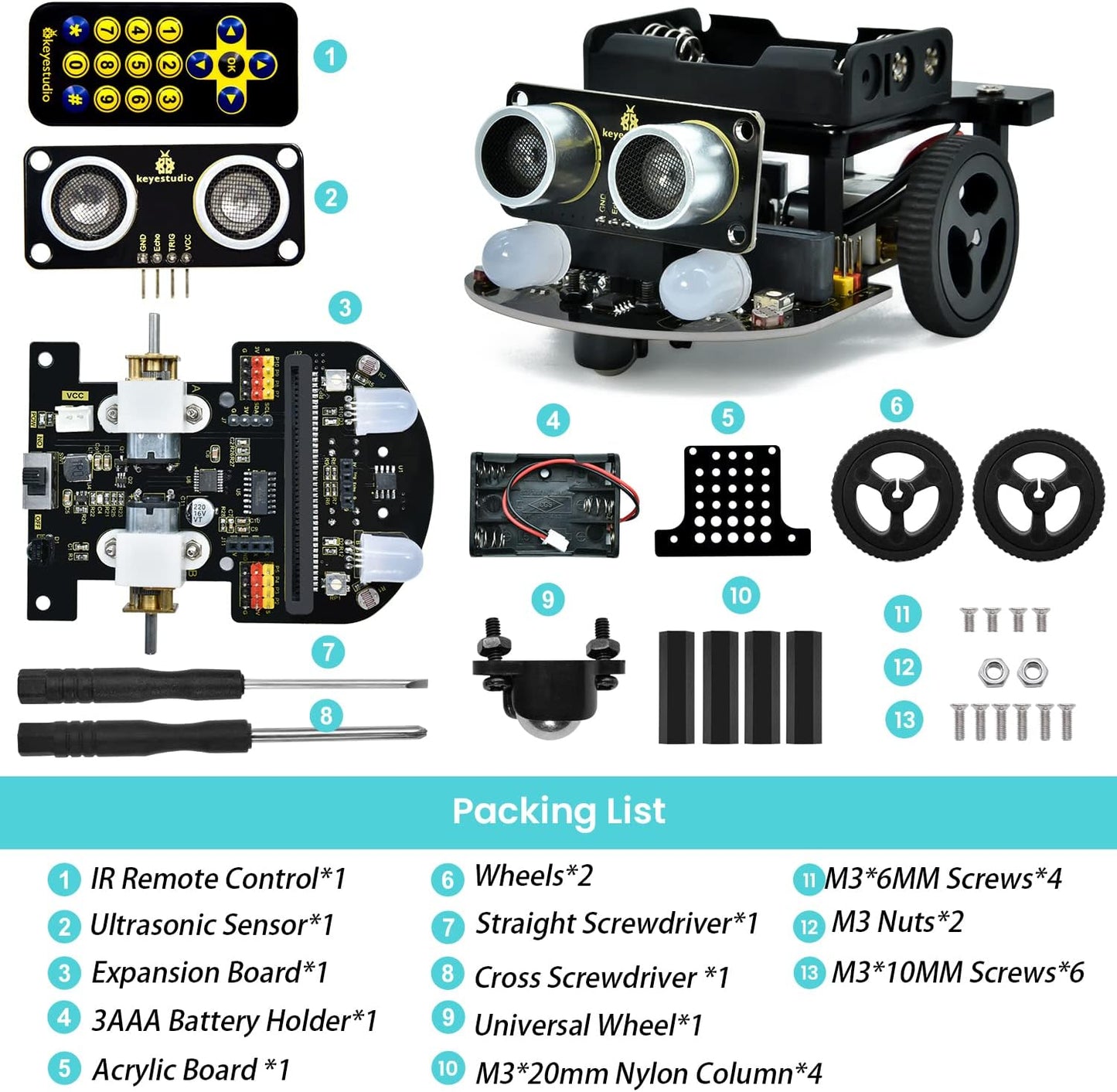 Microbit V2.2 Starter- und Car-Kit