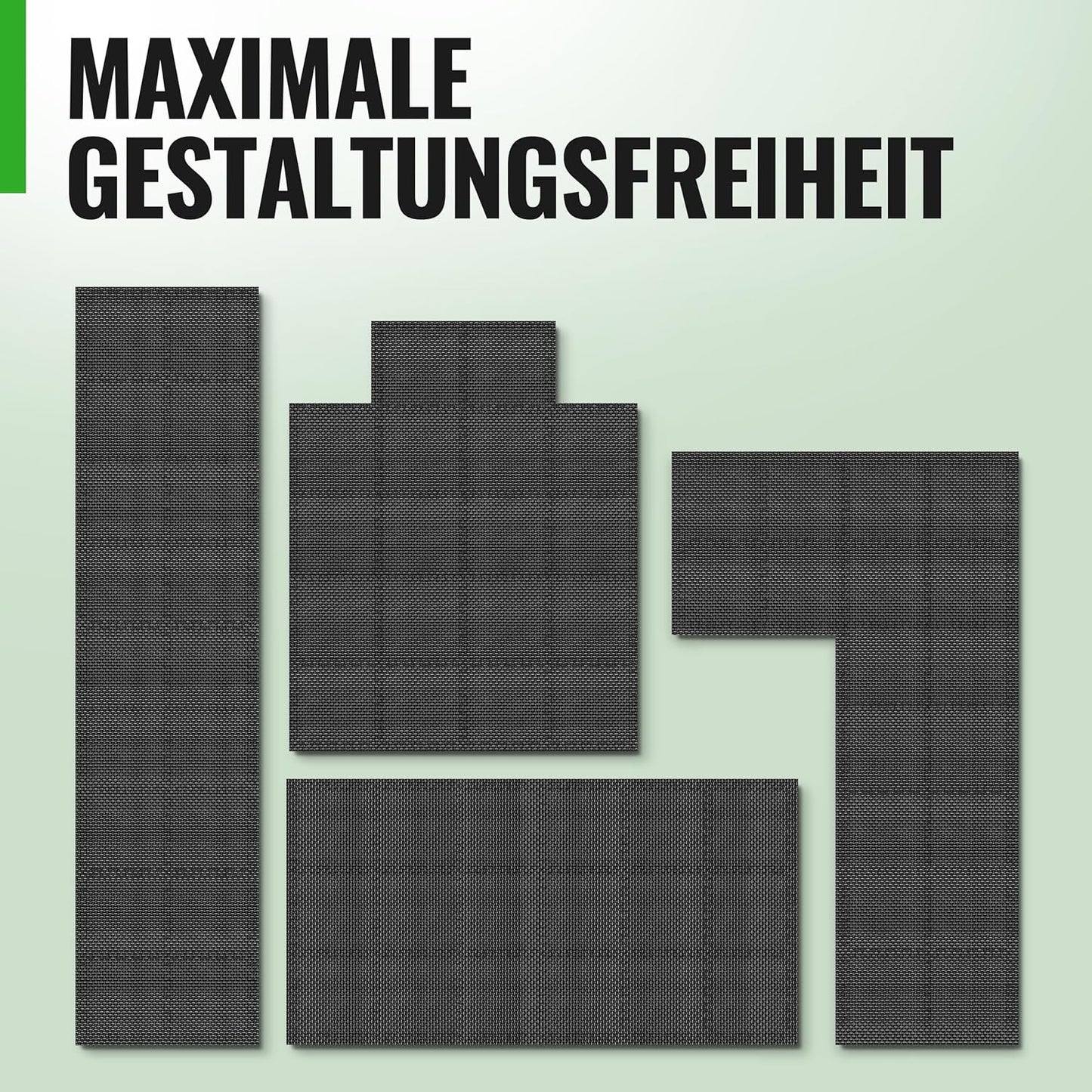 54-teiliges Bodenschutzmatten-Set, 30x30 | 54 Stk. | 5,0 M²