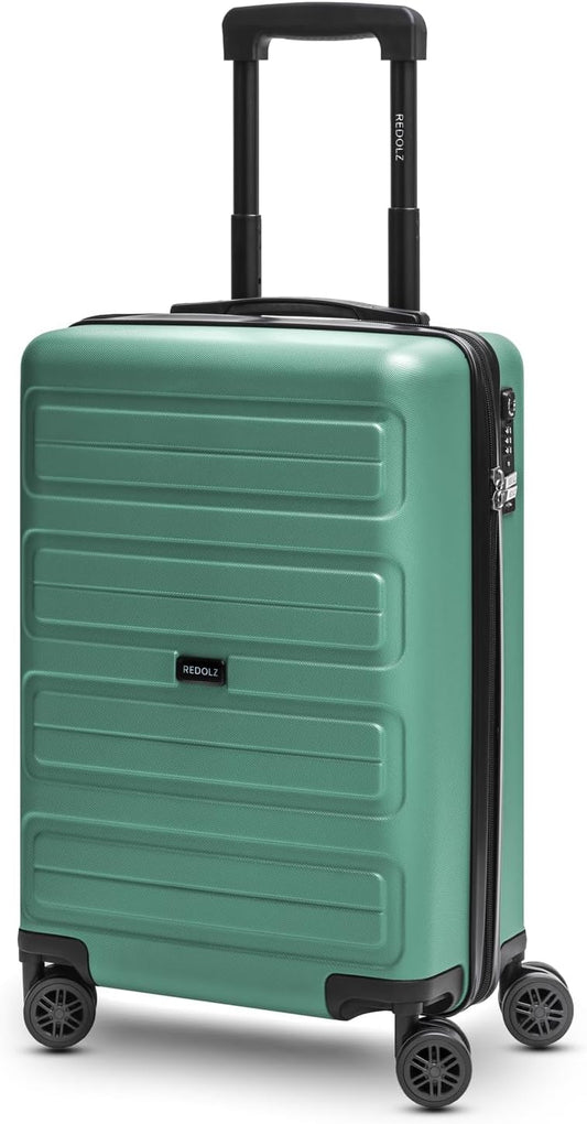 Essentials 08 Kabinen-Koffer mit TSA-Schloss, Koffer S (55 cm) Green Blue