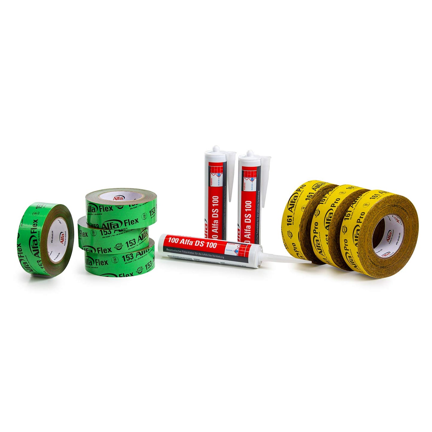 Dachausbau-Paket mit Klebeband und Folienkleber