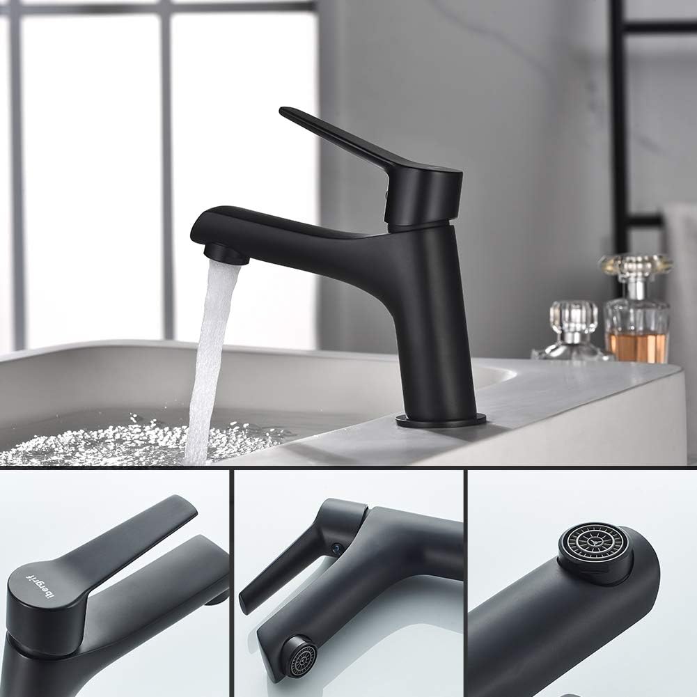 Waschtischarmatur M11026B, Schwarz Wasserhahn