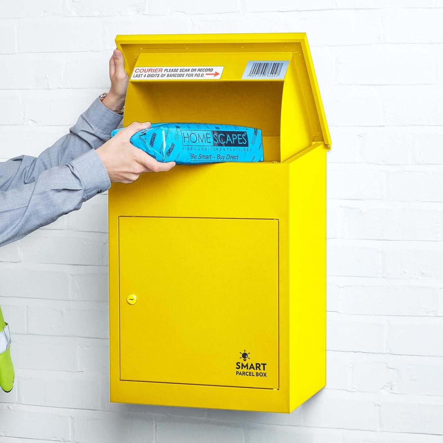 Paketbriefkasten, Gelb