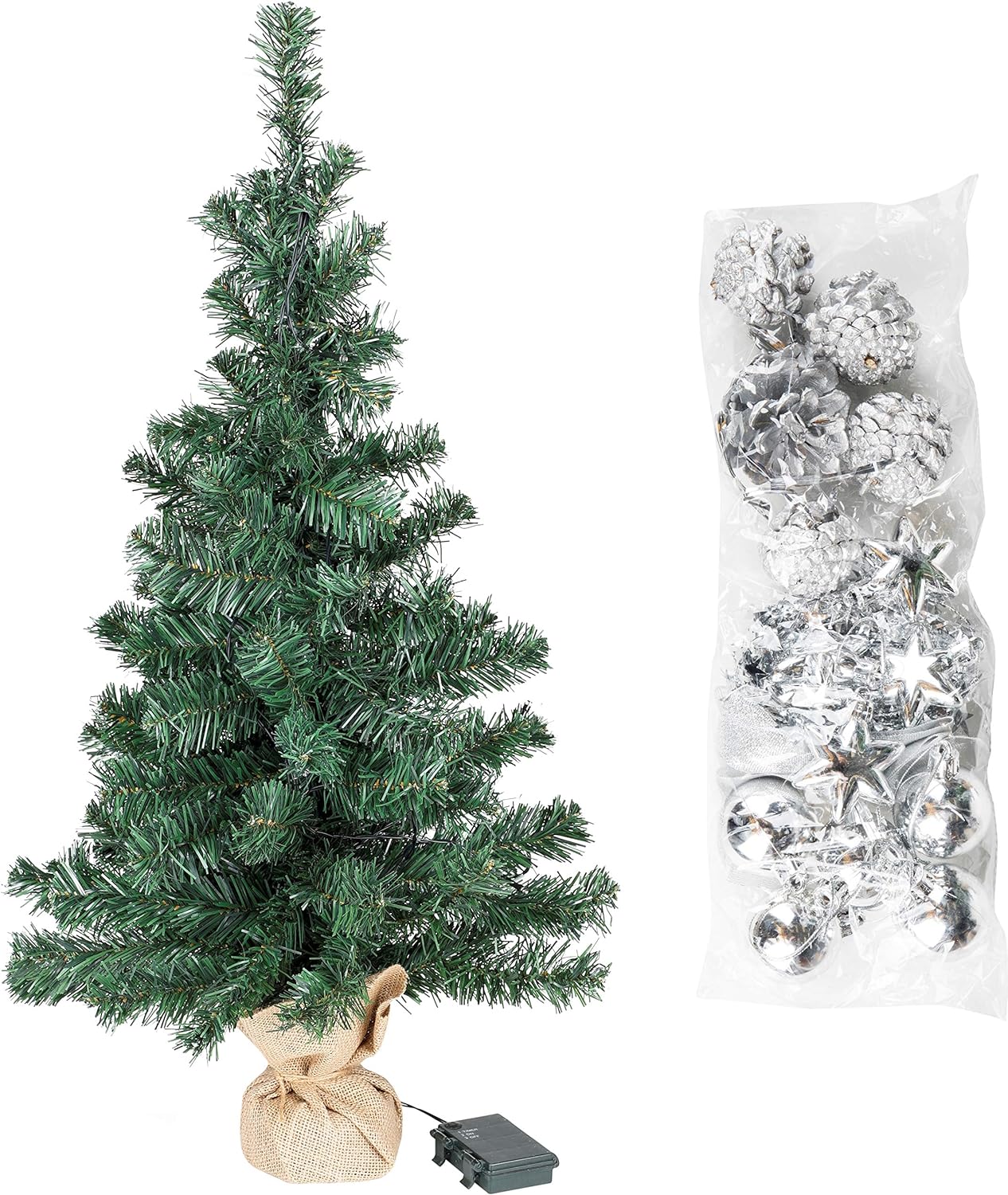 Künstlicher Weihnachtsbaum, Silber