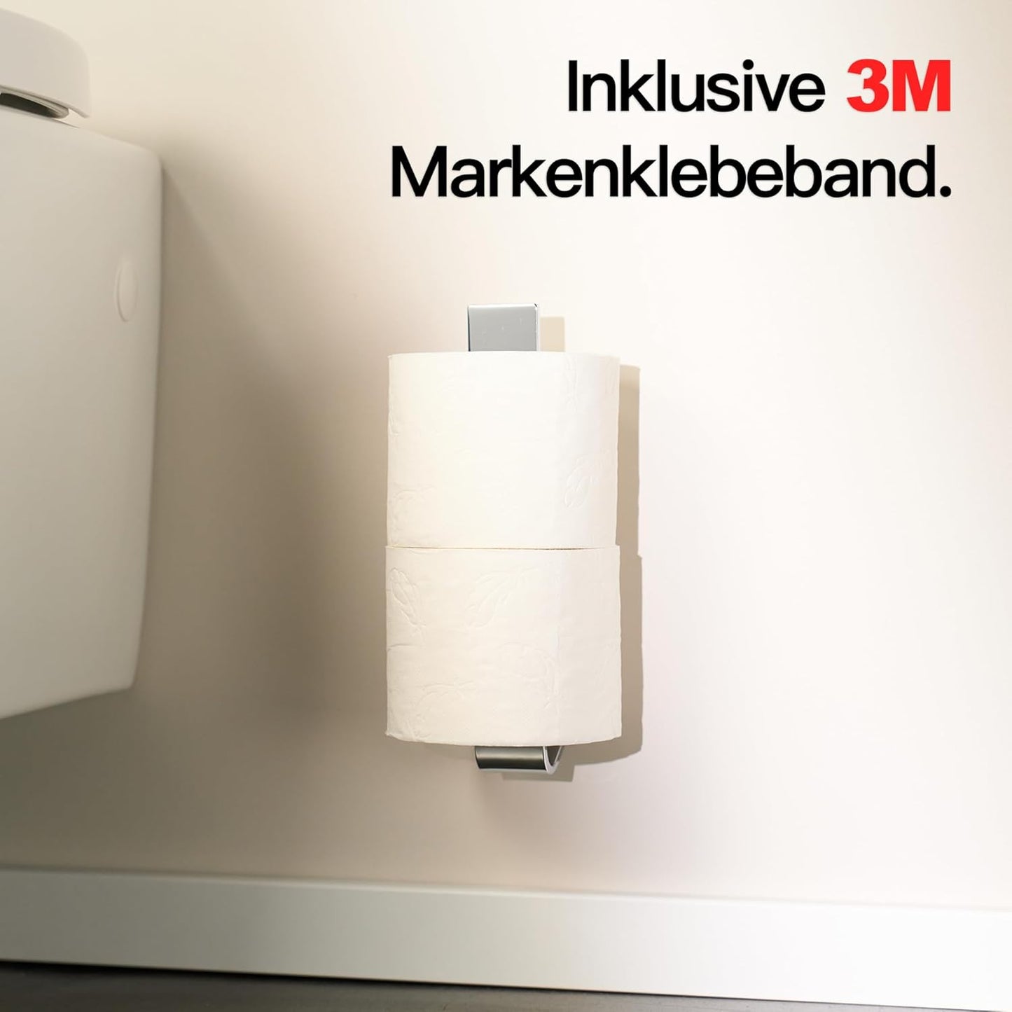 Selbstklebender Ersatzrollenhalter, Chrom
