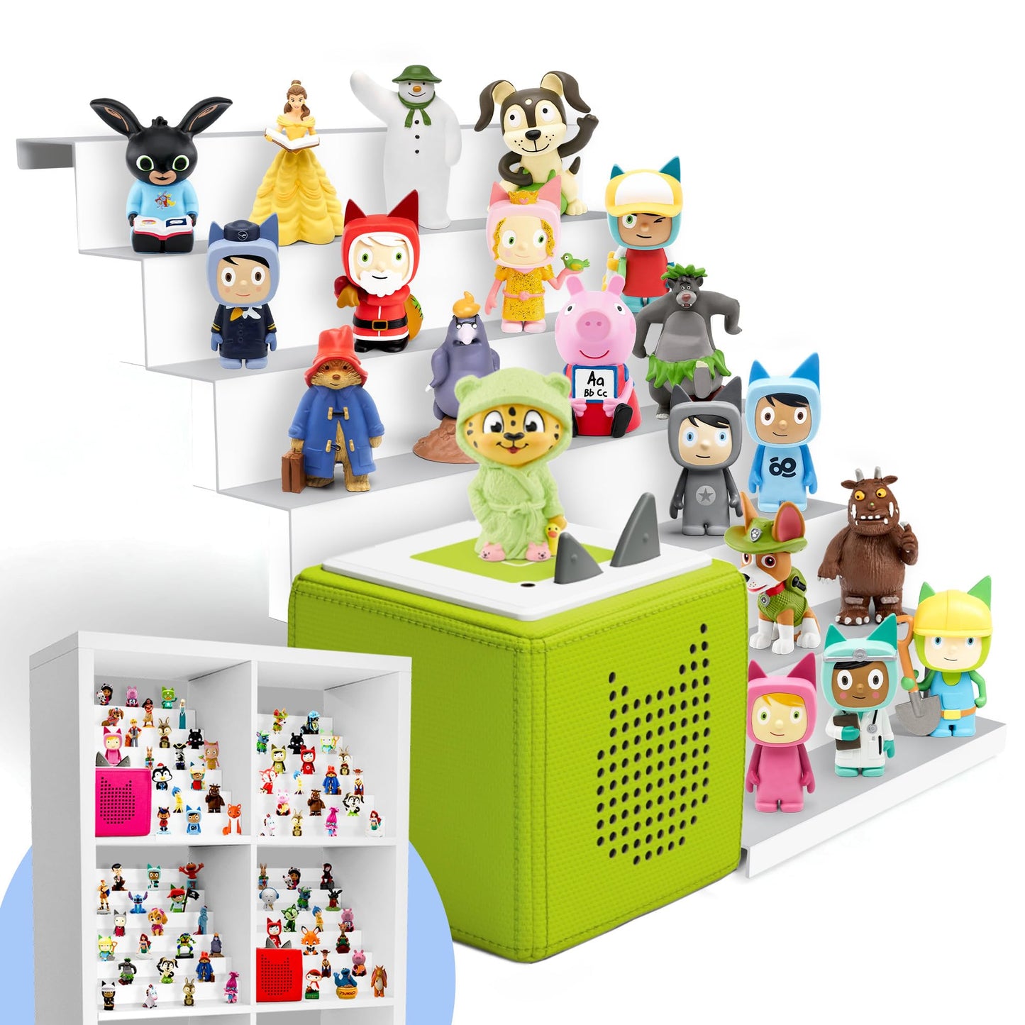 Magnetisches Toniebox-Regal für Kallax (50+ Figuren), Aussparung Links
