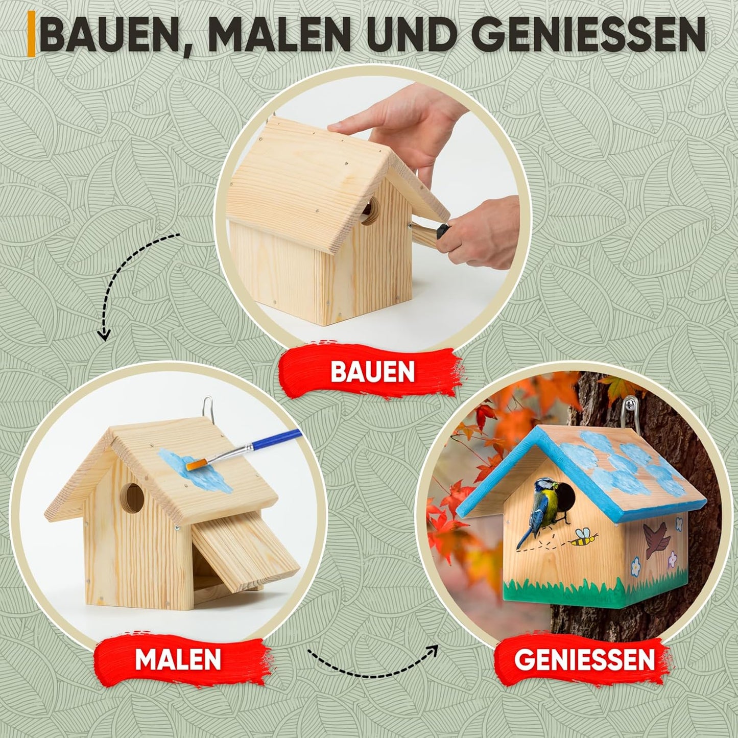 DIY Vogelhaus-Bausatz zum Bemalen