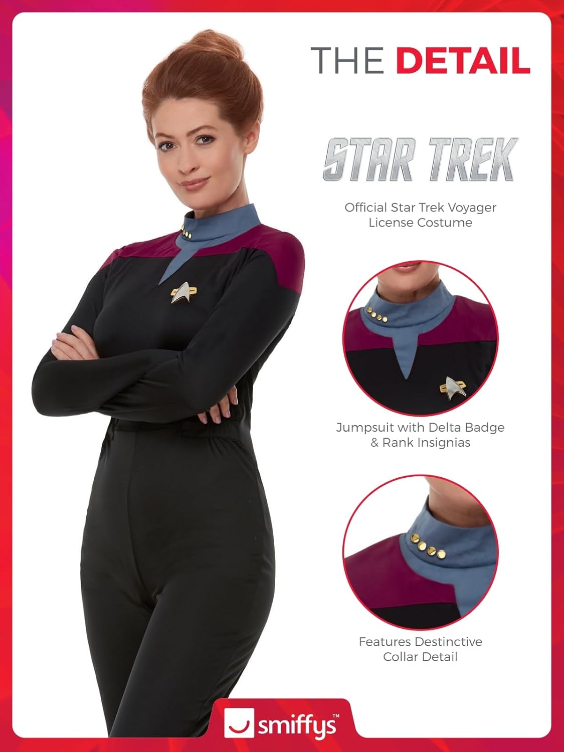 Star Trek Voyager Command Uniform, Medium (UK 12-14)