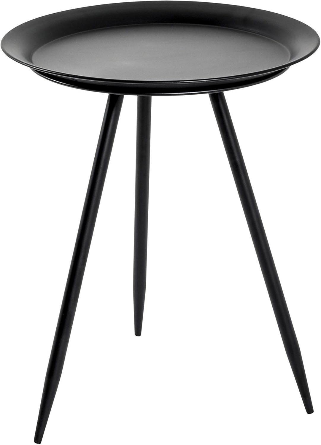 Moderner Beistelltisch Hadlee, Schwarz Ø 38 x H 47 cm