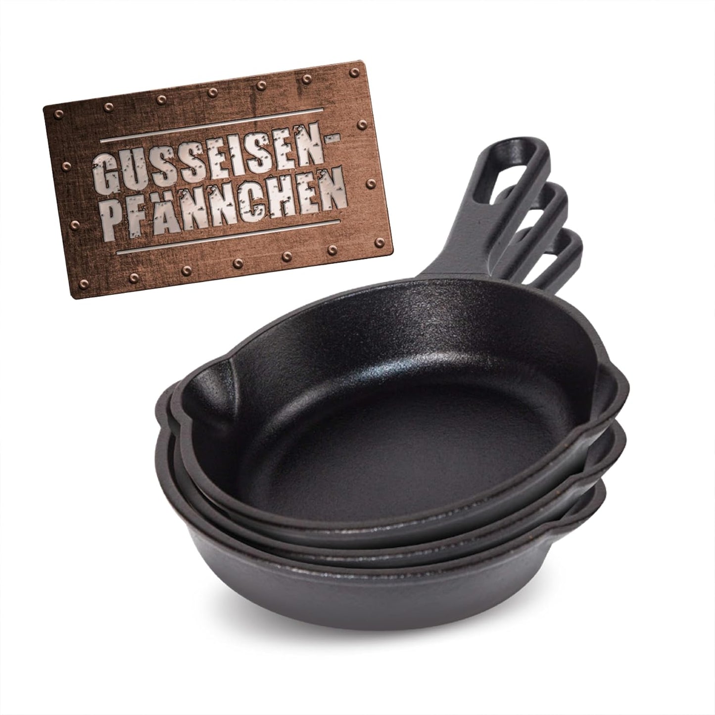 3er-Set Grillpfännchen