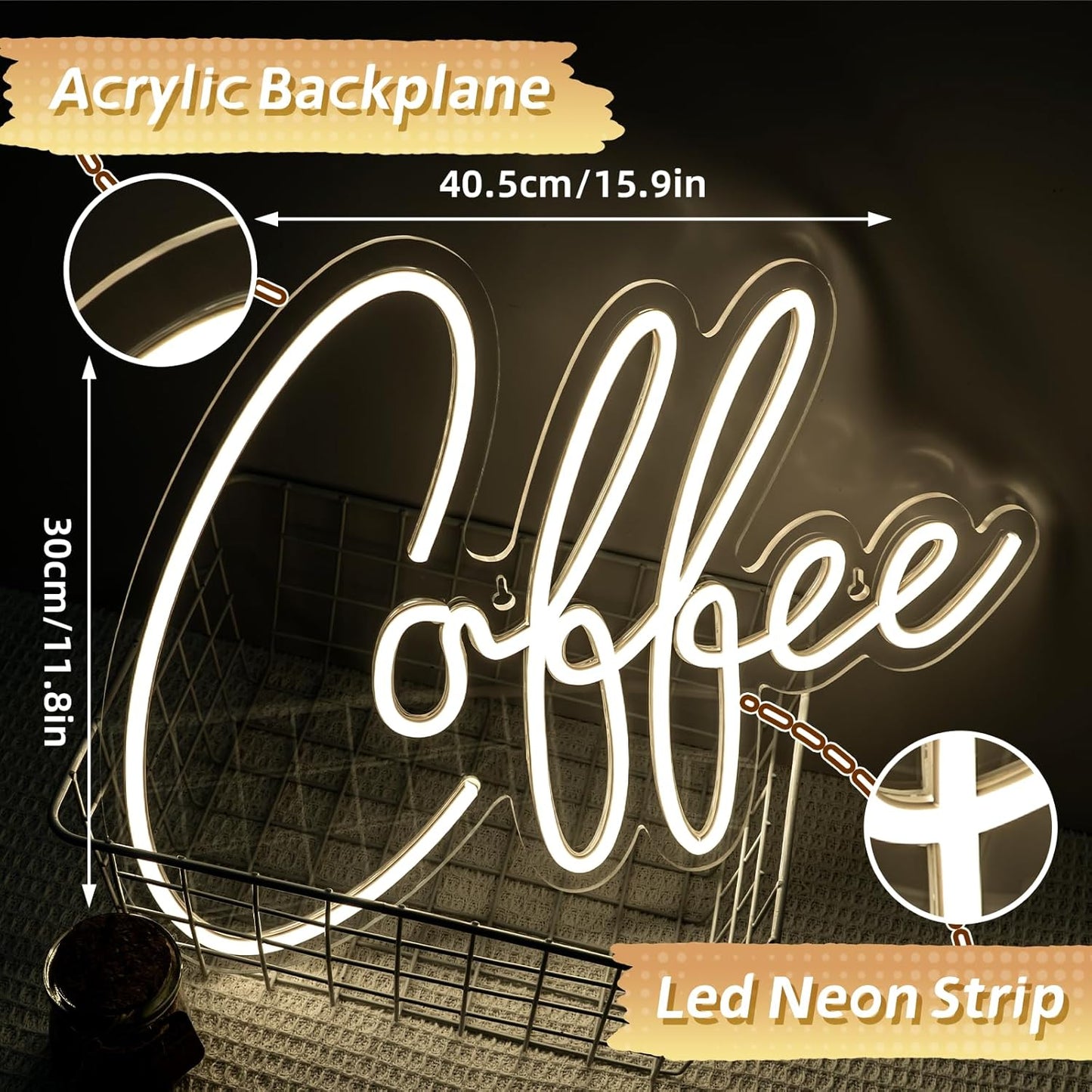 Neon Schild Coffee, Coffee