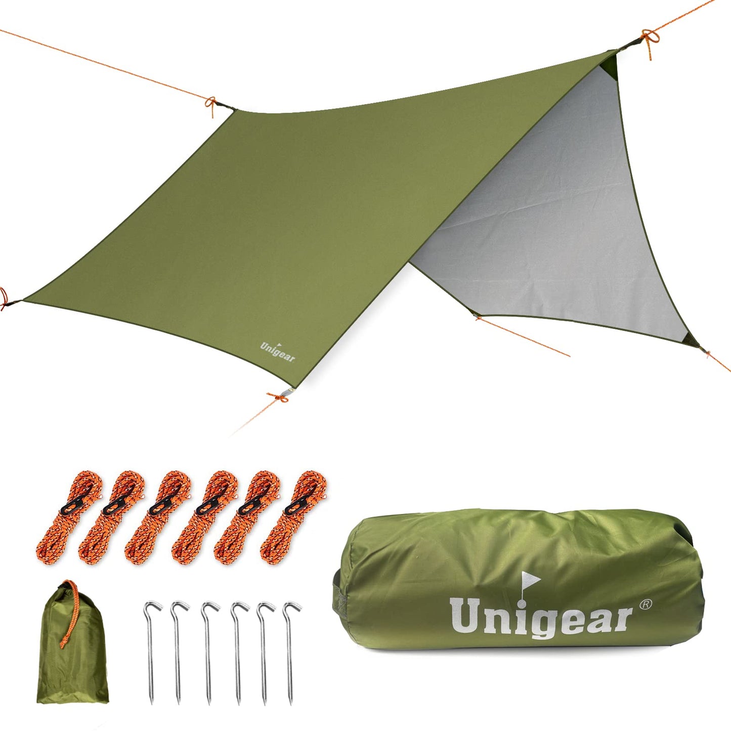 Wasserdichtes Tarp, Grün 350x290cm