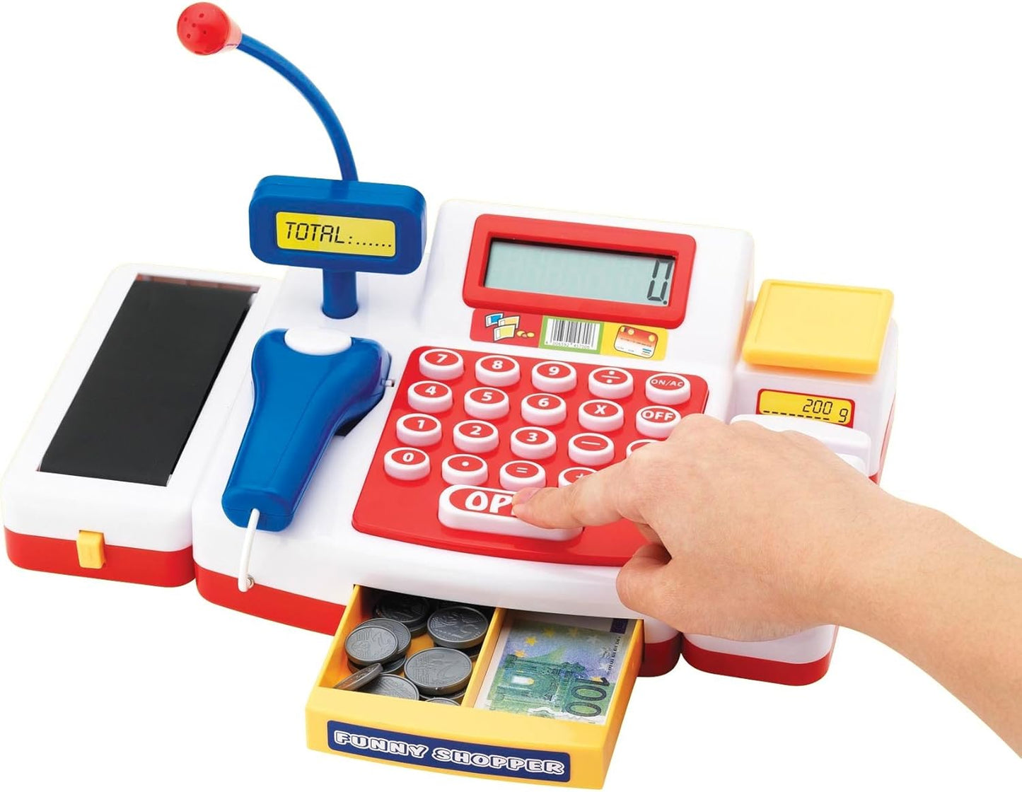 Supermarktkasse mit Scanner, Supermarktkasse