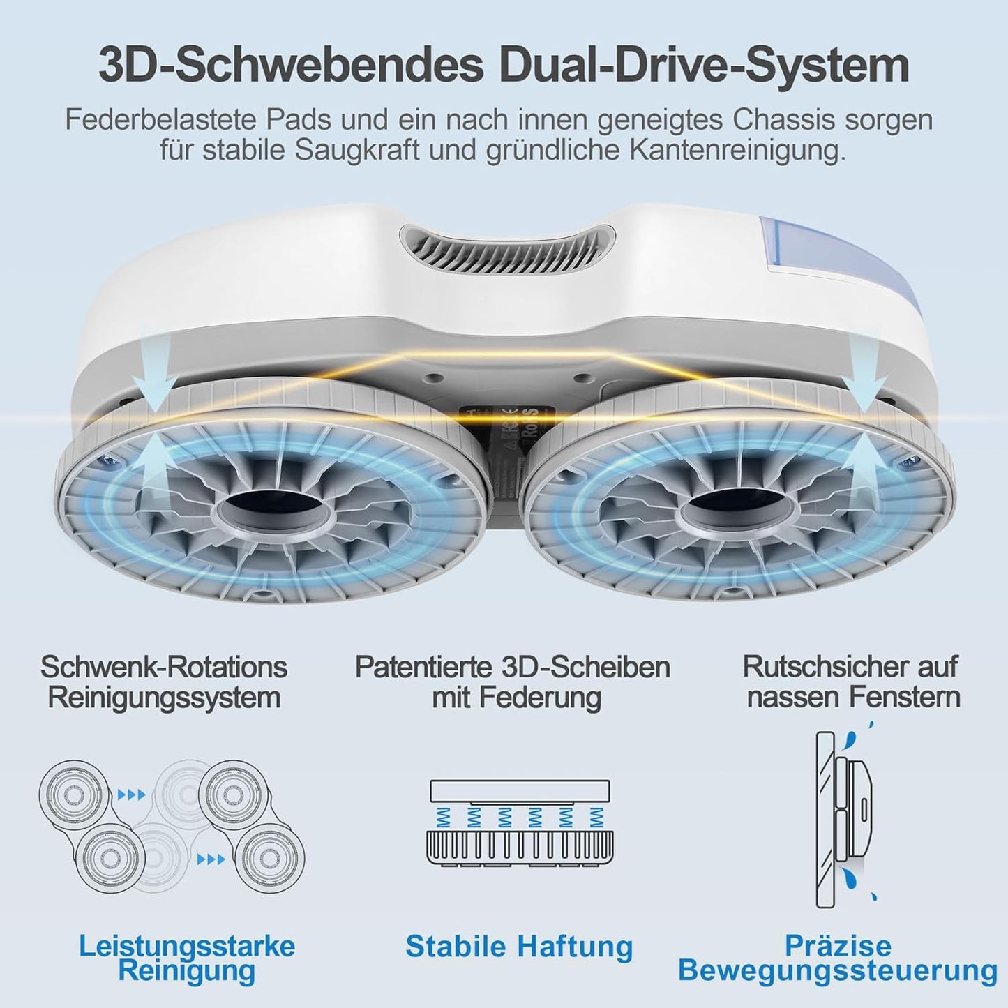 Fensterputzroboter S7, S7 Weiß