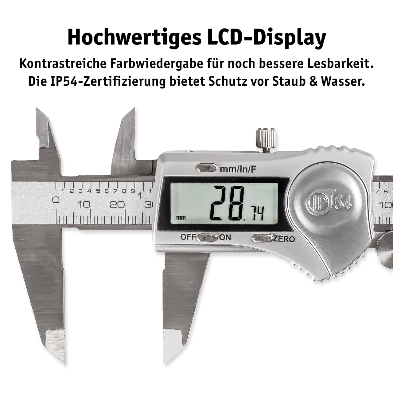 Messschieber mit LCD-Display
