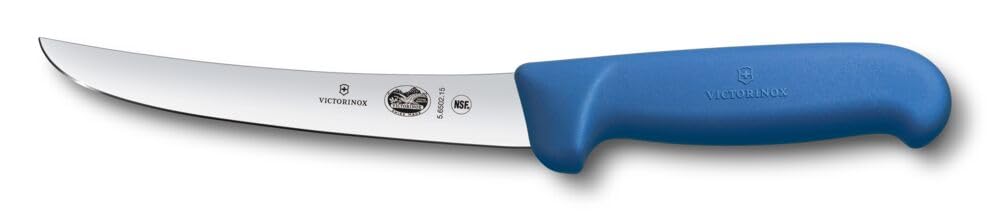 Fibrox Ausbeinmesser mit gebogener Klinge, Blau