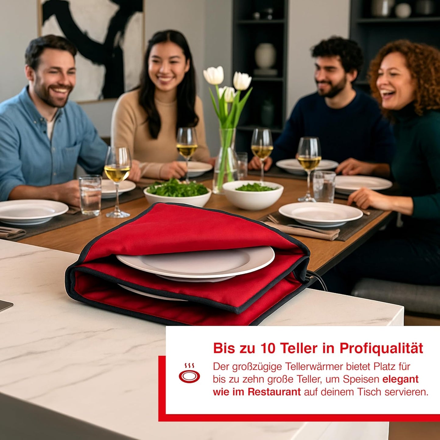 Tellerwärmer Typ 8651 für bis zu 10 Teller