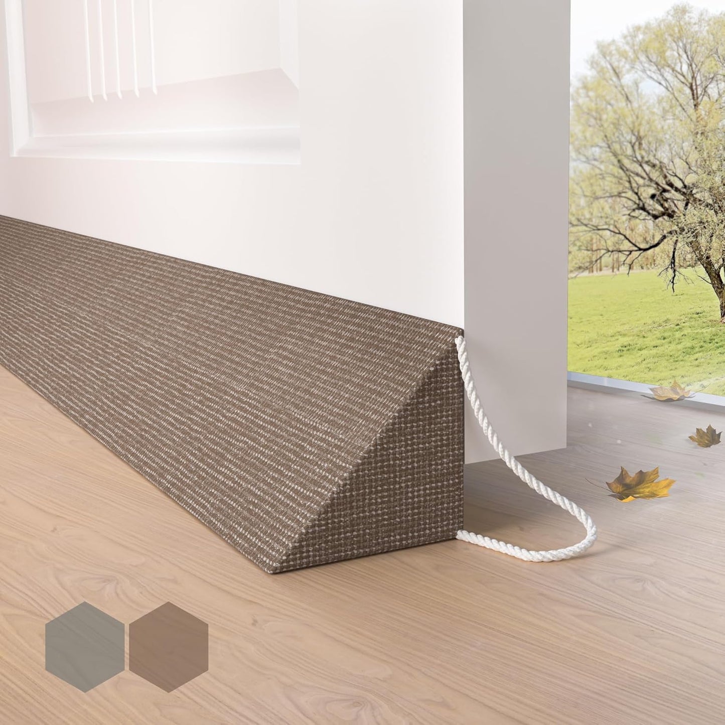 Zugluftstopper für Türen, 90 cm, Braun 90CM