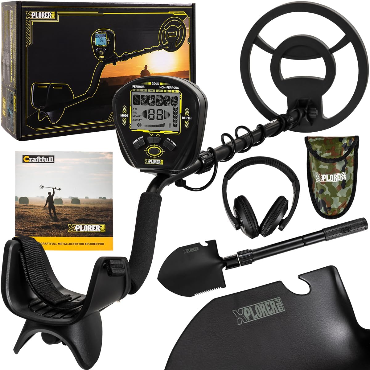 Metalldetektor Xplorer Pro Set