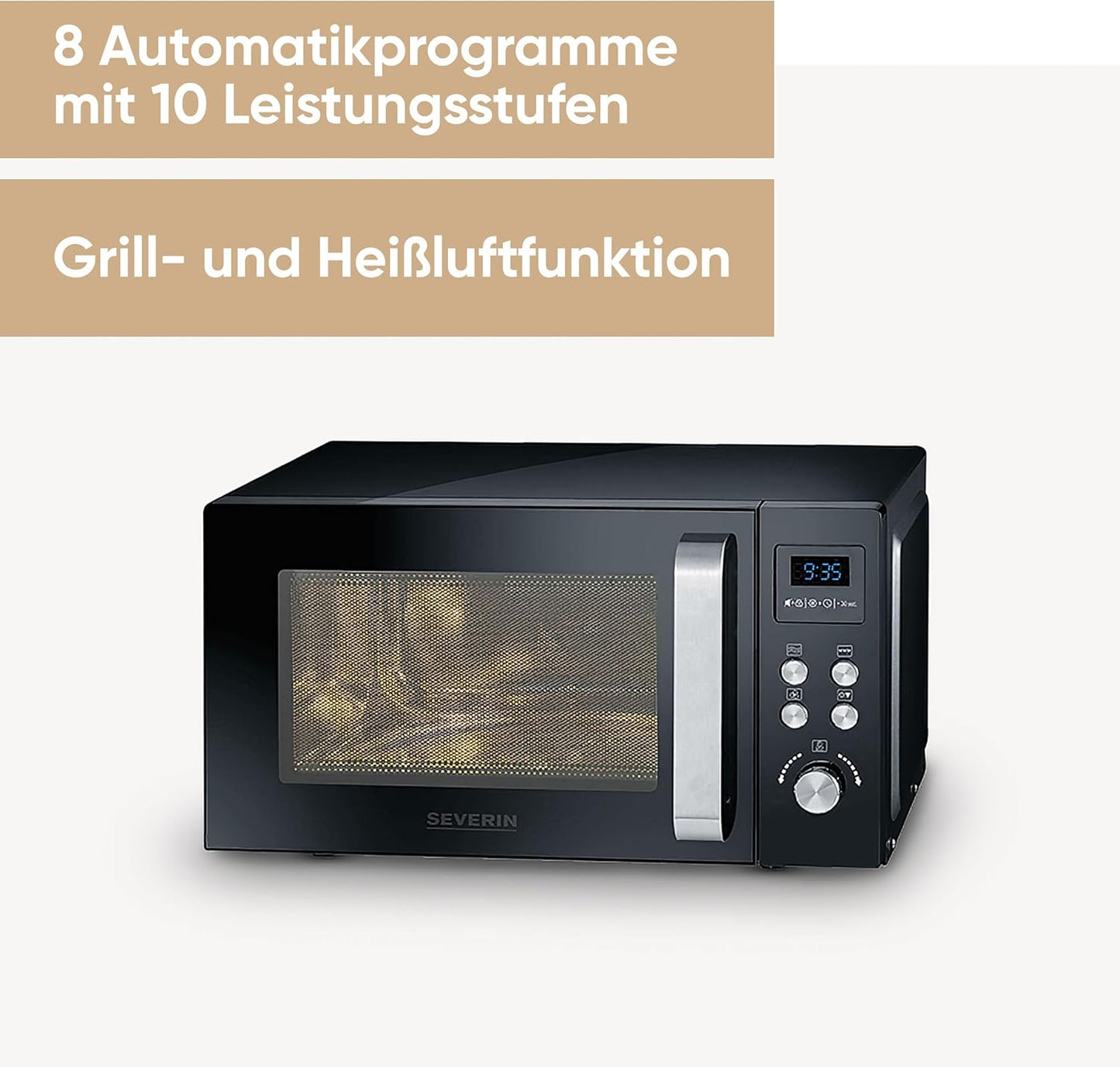 Mikrowelle MW 7752, 25L, Grill- und Heißluftfunktion