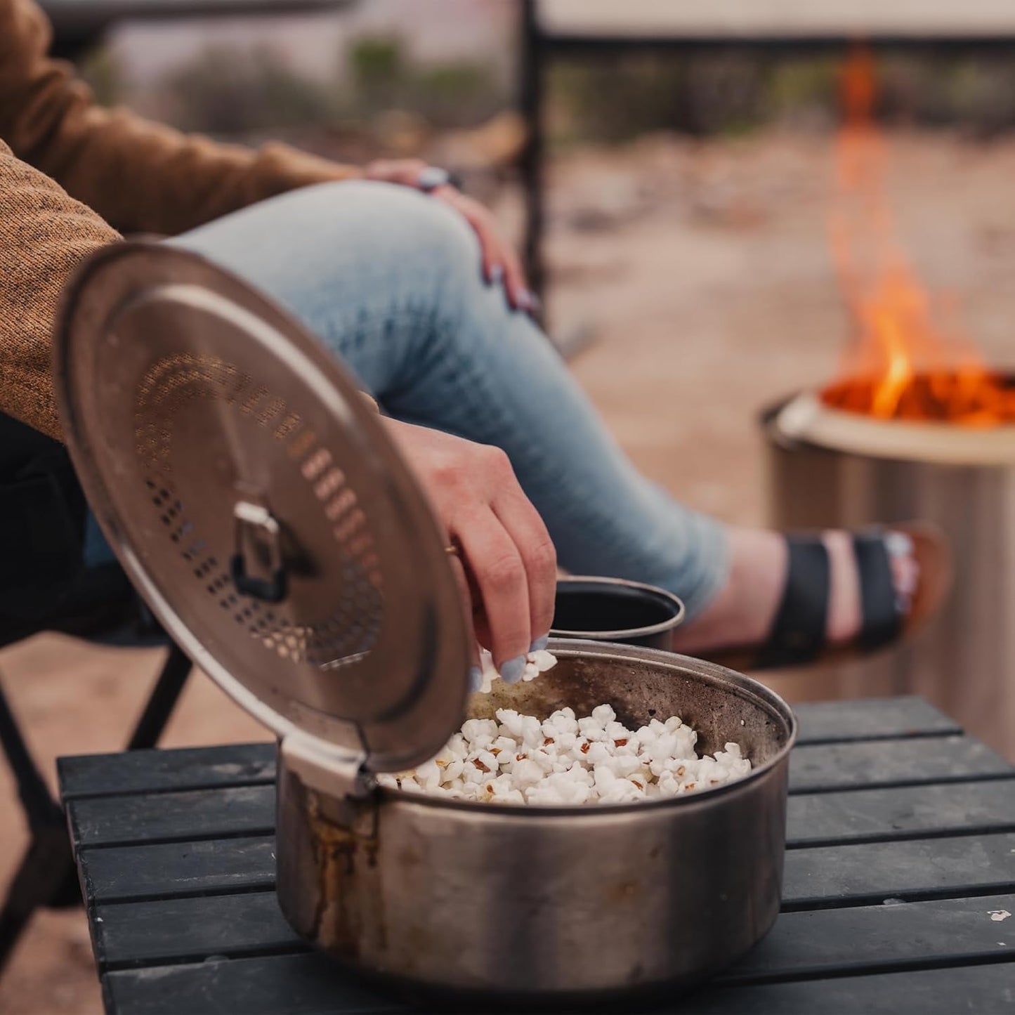 Popcorn Maker für Feuerschale