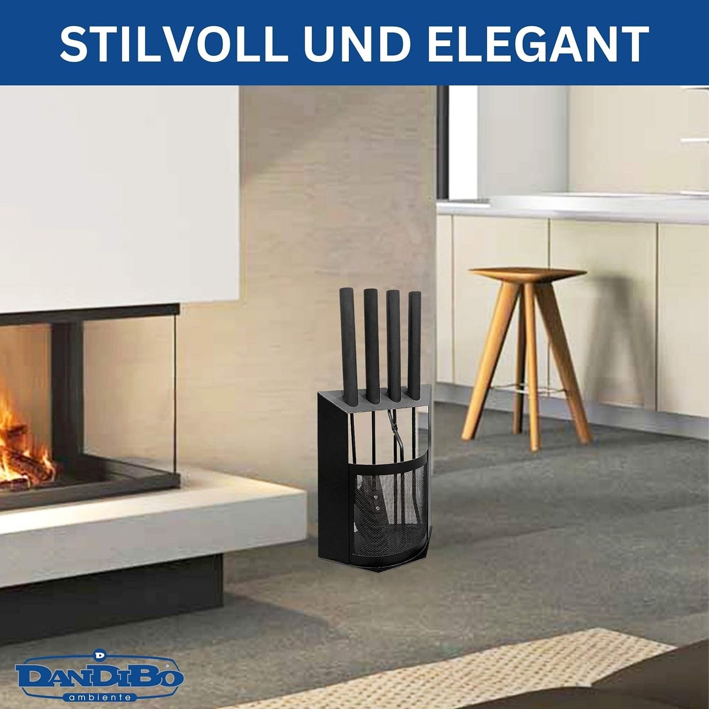 5-teiliges Kaminbesteck-Set