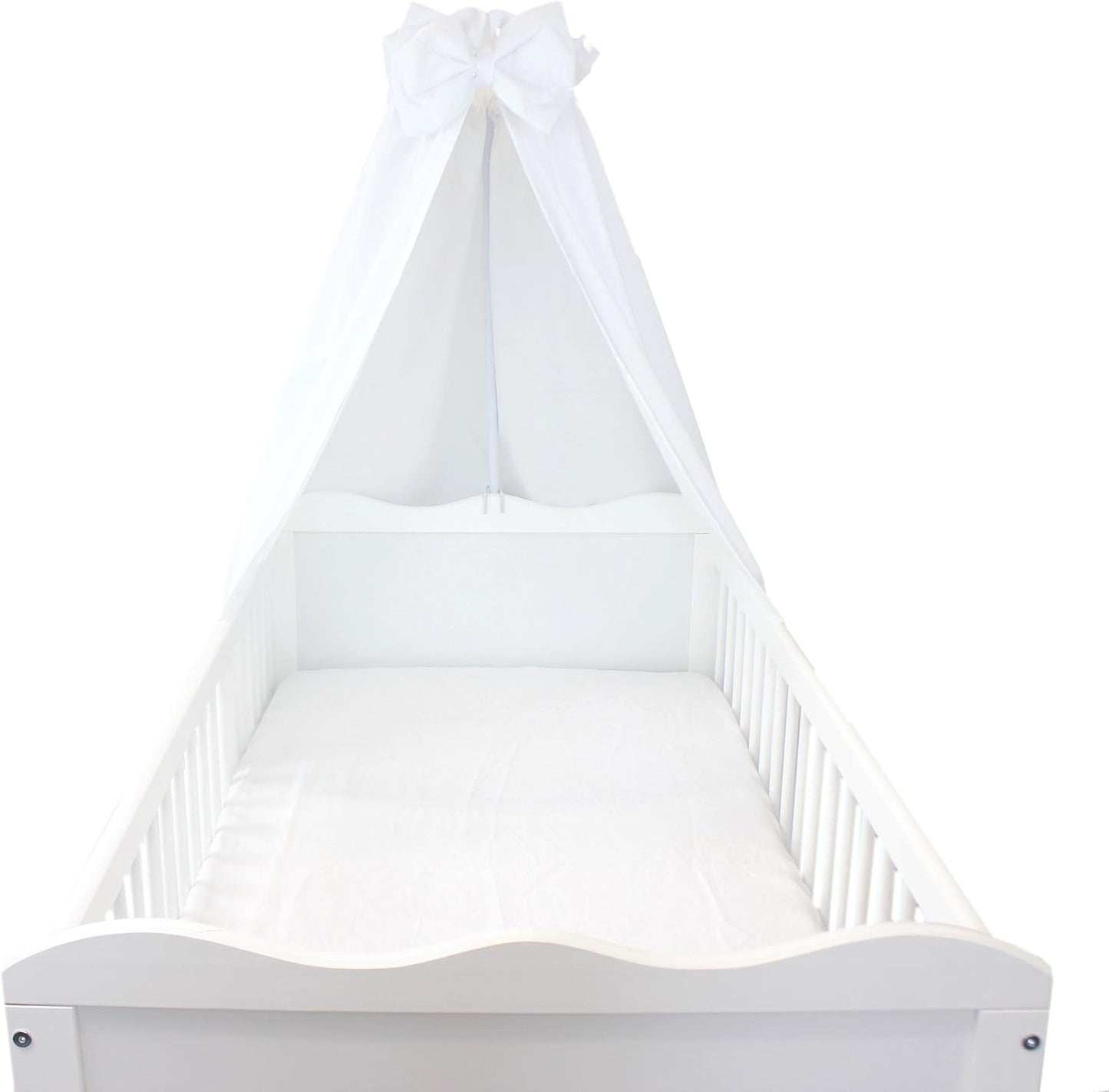 Babybett Himmel mit Schleifchen, H240 x B160 cm (1er Pack) Weiss