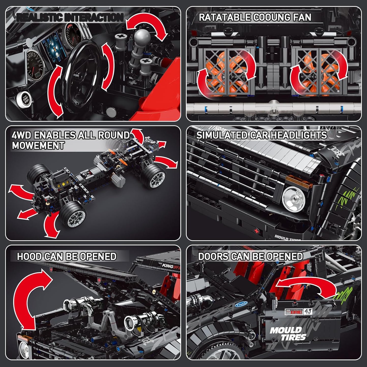 Technik Supercar Modellbausatz, Pickup-Truck