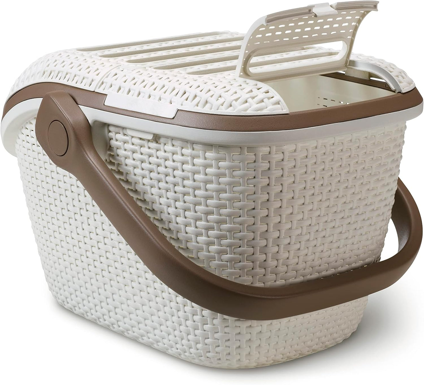 Hartschalen-Transportbox, Creme,  L 51 x B 33 x H 38 cm