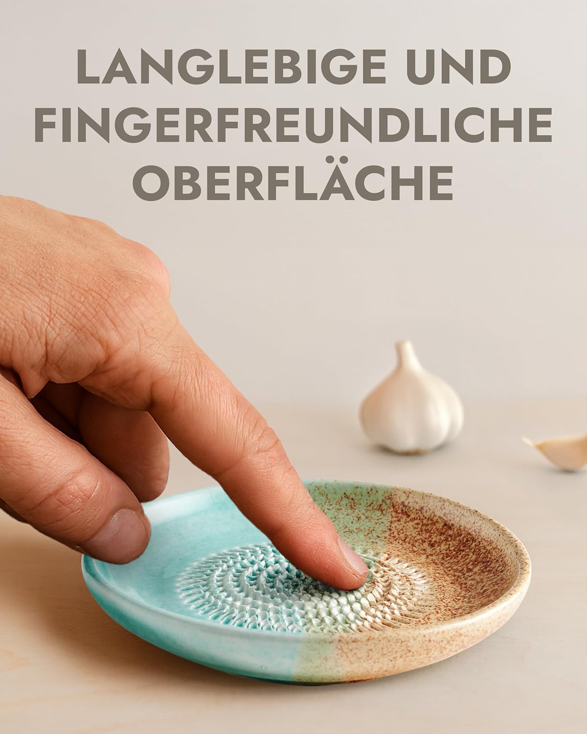 Keramikreibe und Dipschalen-Set, Beach