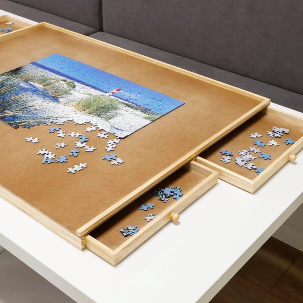 Puzzletisch mit 4 Schubladen