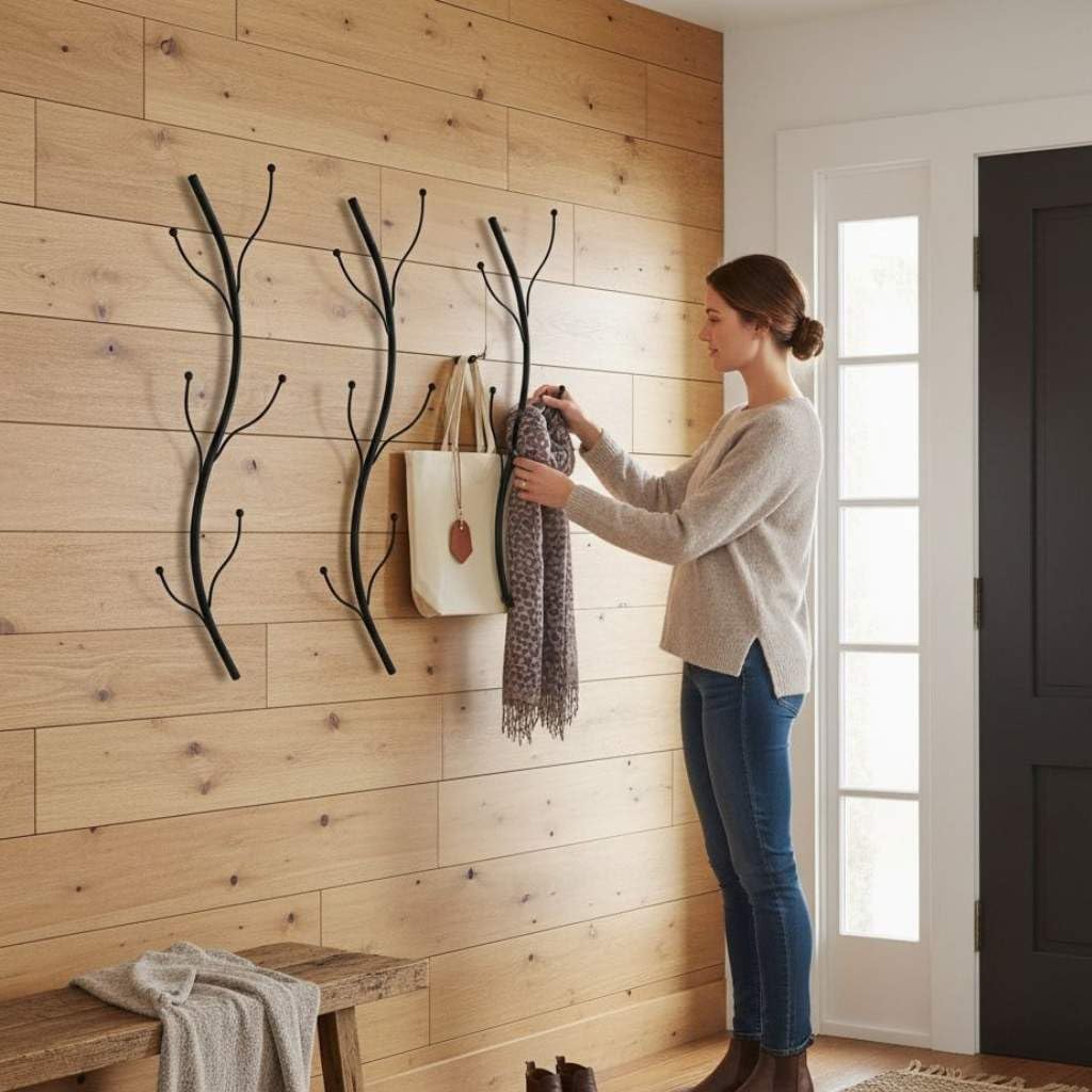 3er-Set Wandgarderobe Flora