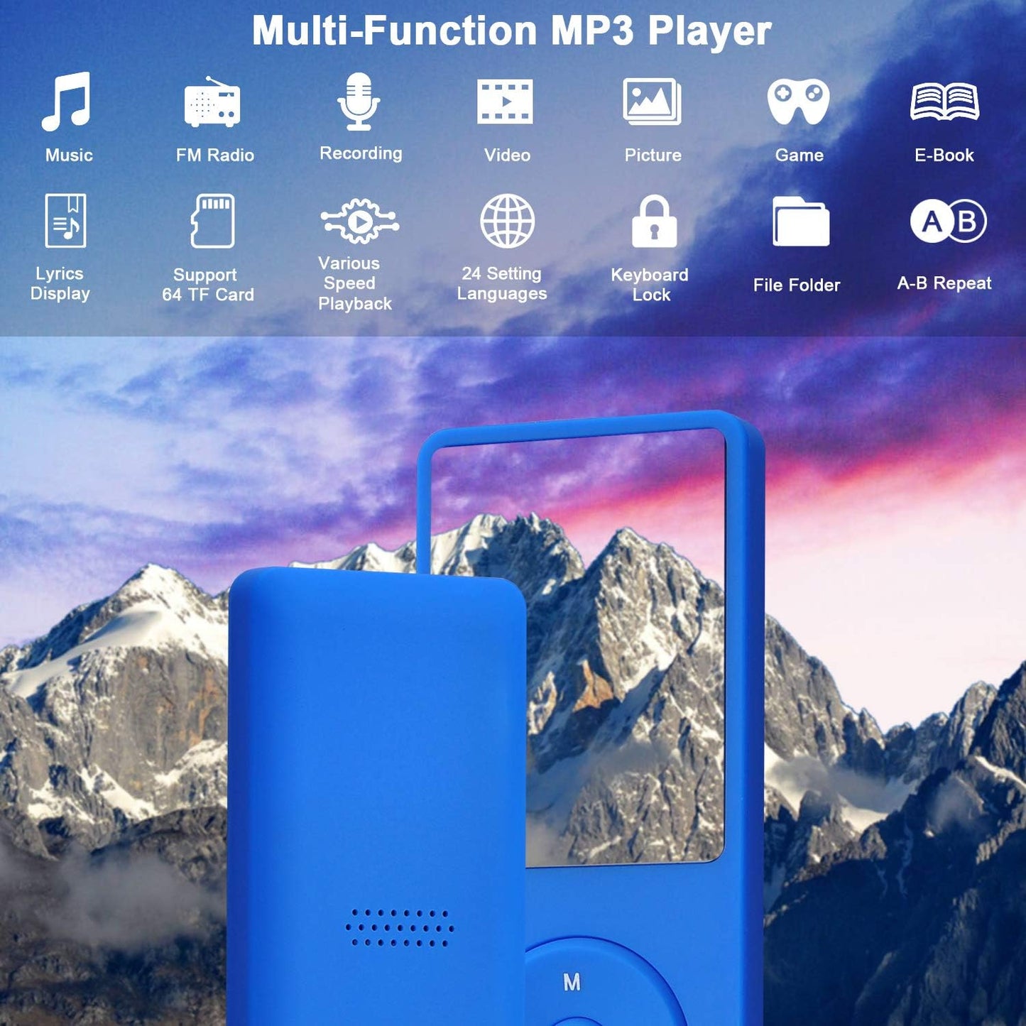 Musik Player, 8G, Navy Blau