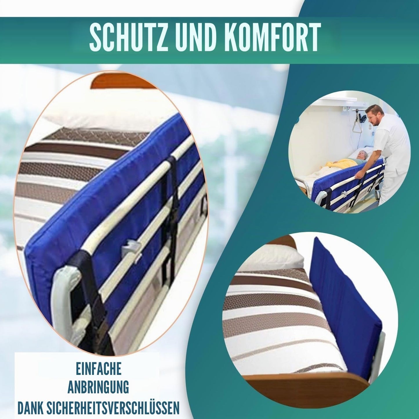 Geländerschutz für Betten (Kinder & Erwachsene)