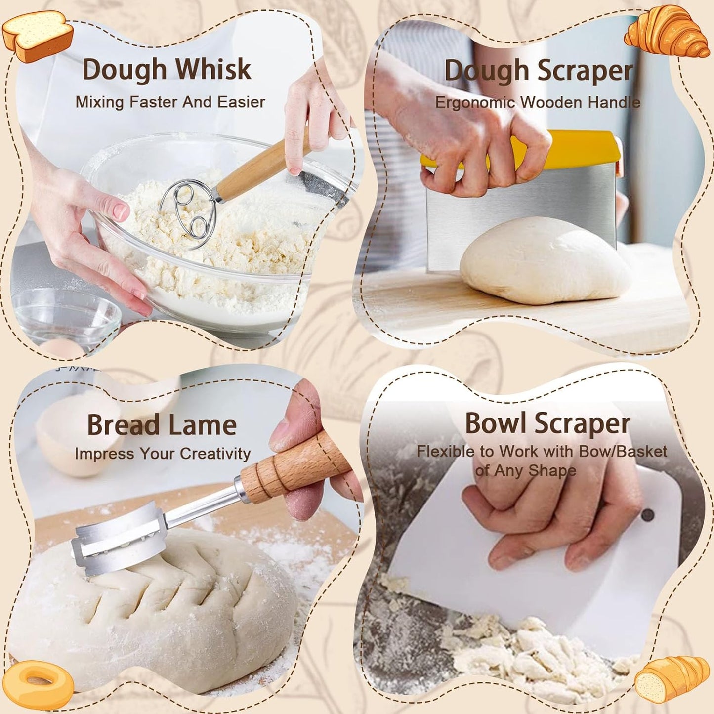 Gärkörbchen-Set für Brotbacken