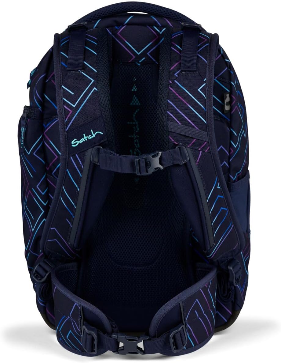 3-teiliges Schulranzen-Set Match inkl. Schlamperbox und Sportbeutel, Purple Laser