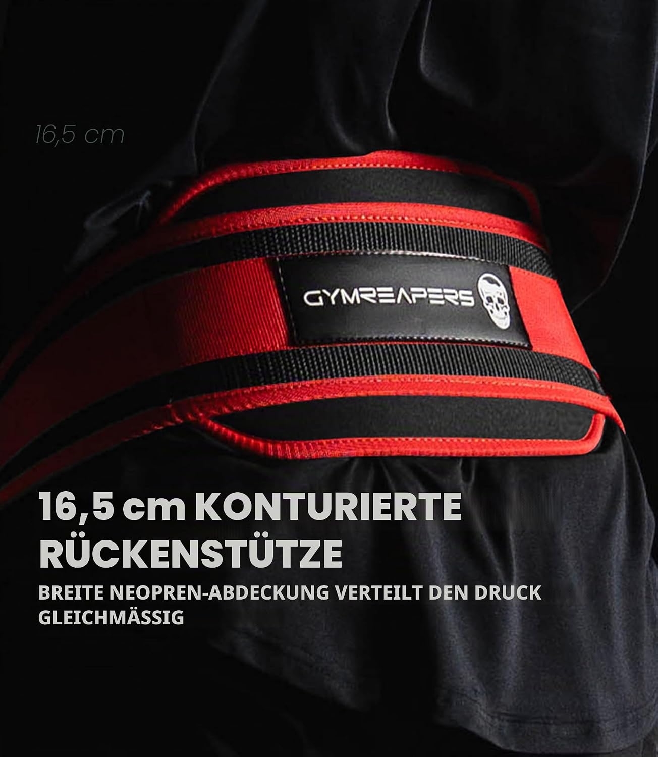 Dip-Gürtel mit Stahlkette, rot